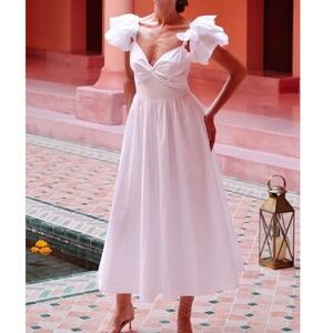 Cleobella Pasha Dress Size Small in White - Perfect Condition, Worn One Time